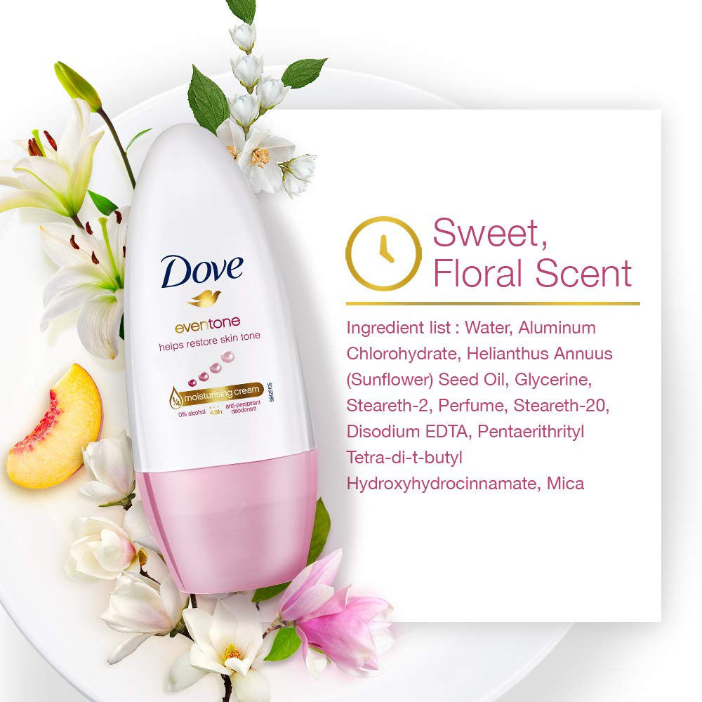 Dove Eventone Deodorant Roll On - 150 ml - Pack of 3