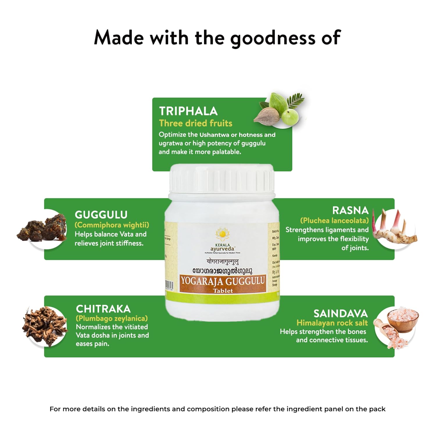 Kerala Ayurveda Yogaraja Guggulu - 50 tabs