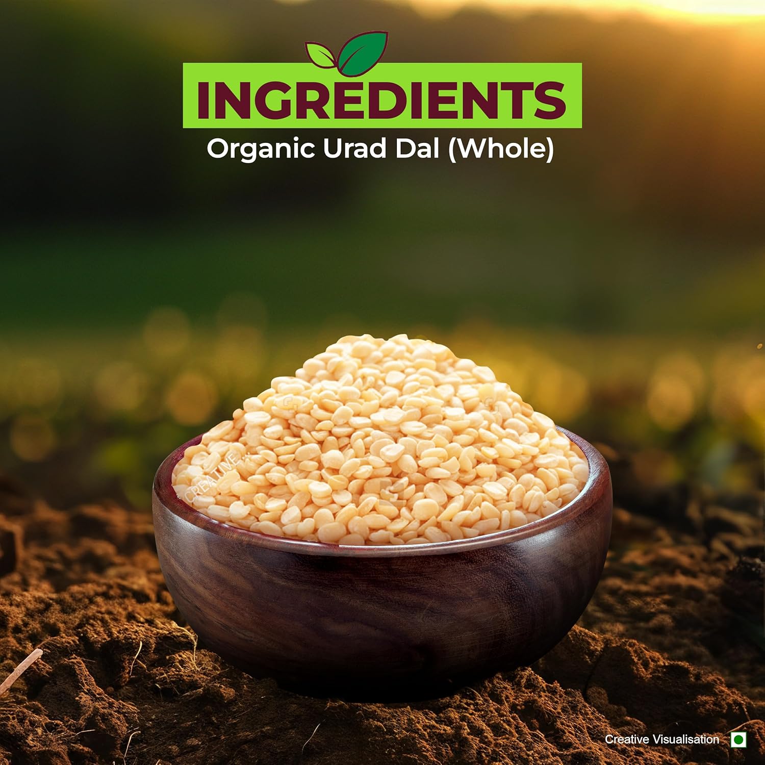 Aashirvaad Organic Urad Dal (Whole) - 1 kg