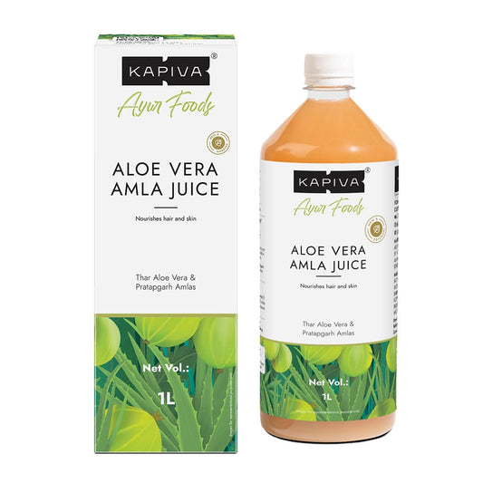 Kapiva Ayurveda Aloe Vera + Amla Juice - 1 L