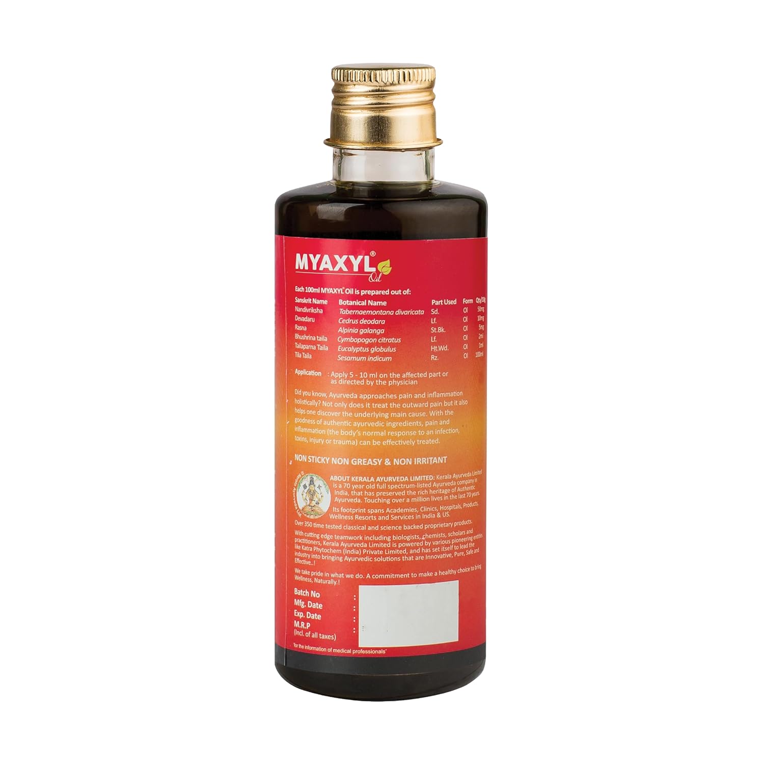 Kerala Ayurveda Myaxyl Oil - 200 ml