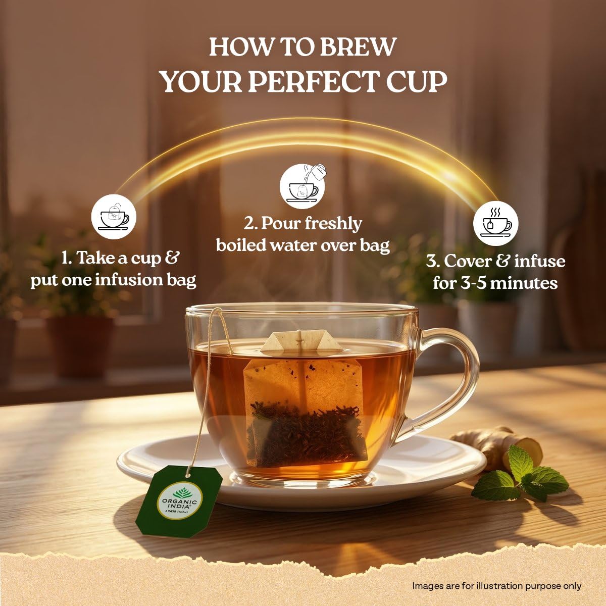 Organic India Revitalise Gut Tea Bags - 25 Teabags