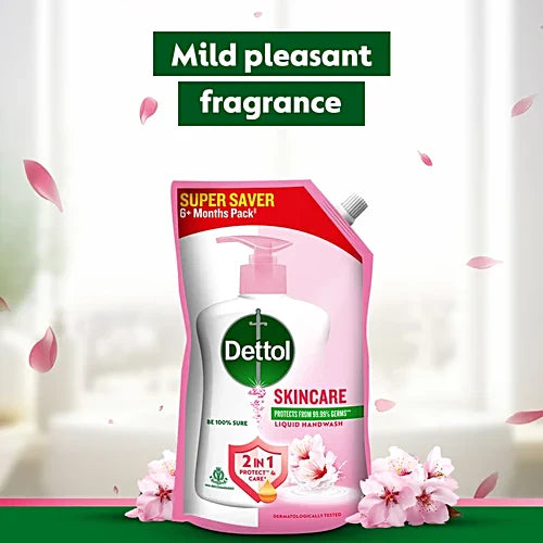 Dettol Skincare Liquid Handwash, 675 ml Refill Pack