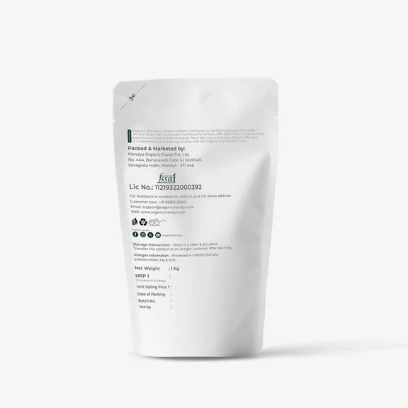 Organic Mandya Finger Millet Flour (Ragi Flour) - 1 kg