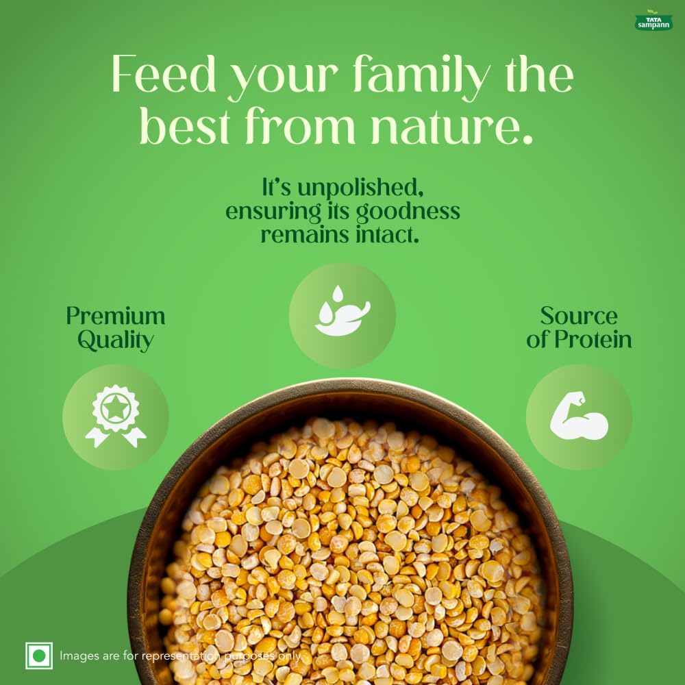 Tata Sampann Unpolished Toor Dal - 1 kg