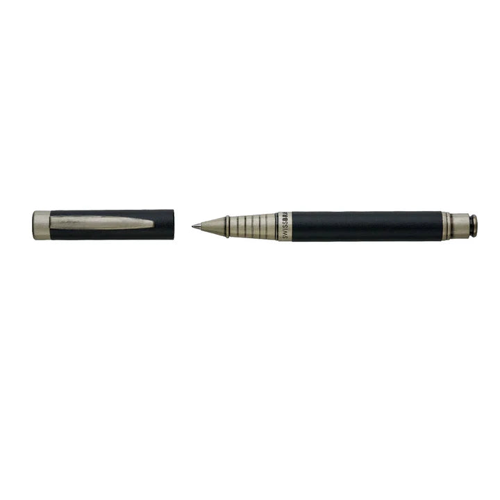 SWISSBRAND Zenith 2507 Matte black Rollerball Pen with chrome trim