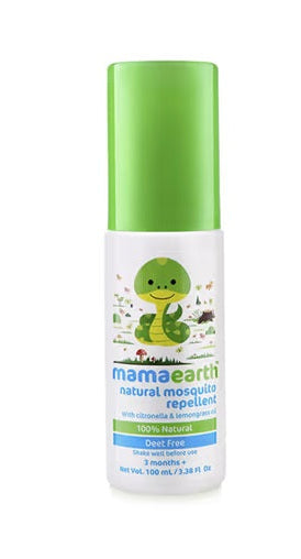 Mamaearth Natural Mosquito Repellent with Citronella & Lemongrass Oil - 100 ml