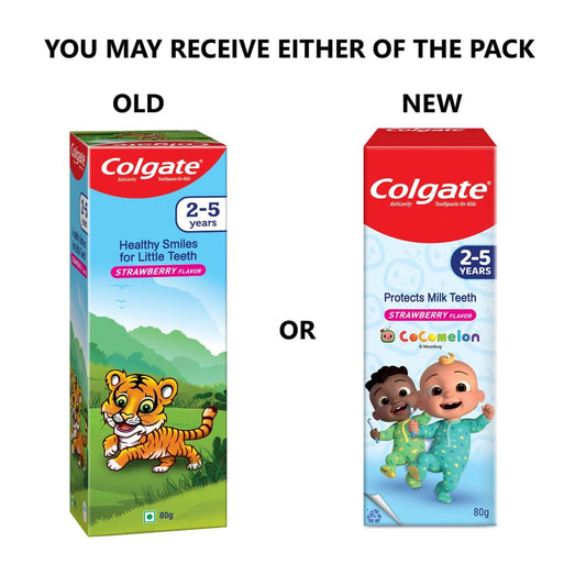 Colgate Kids Tiger Toothpaste for 2-5 Years - 80gm (Strawberry Flavour)