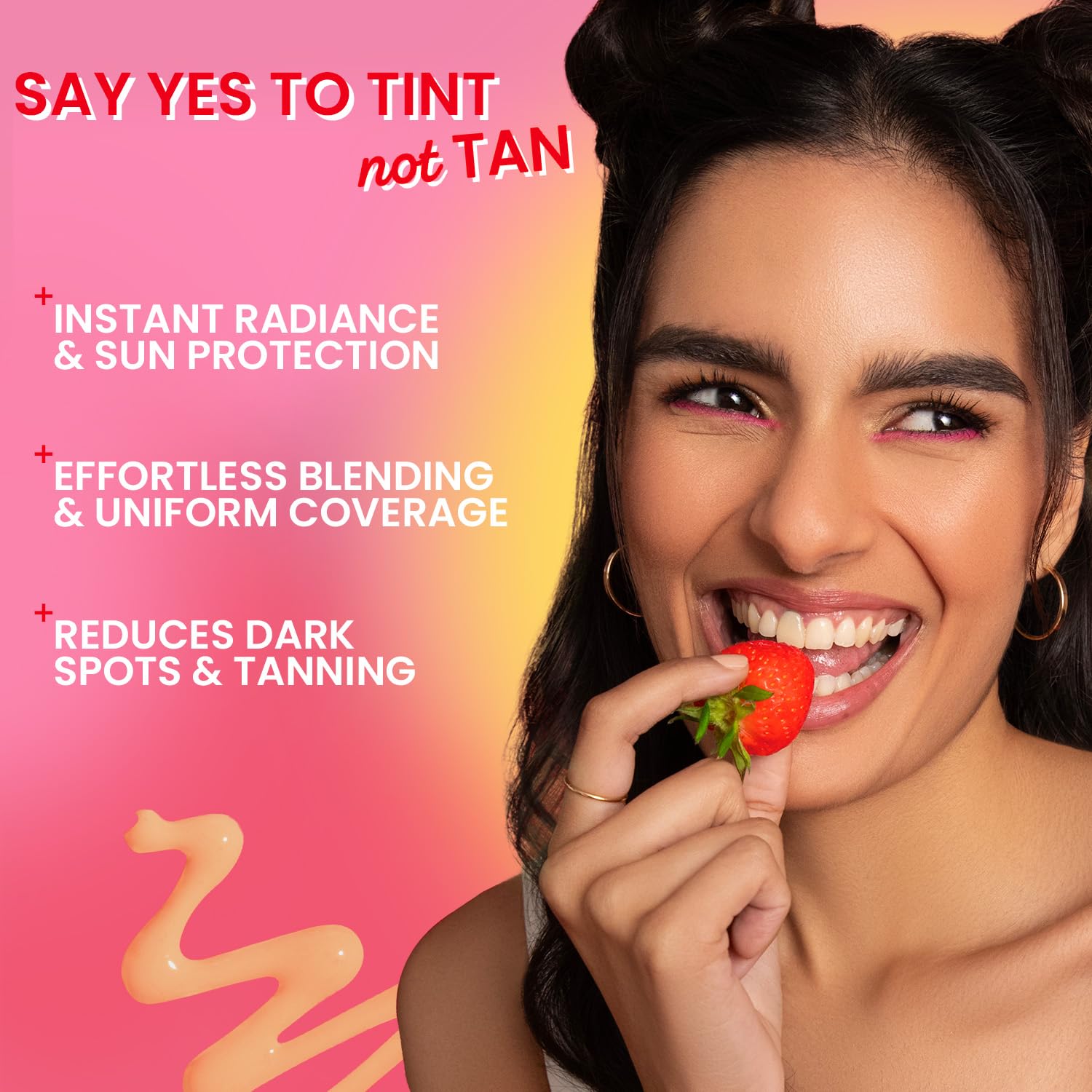 Dot & Key Strawberry Dew Tinted Sunscreen SPF 50+ PA++++ - 02 Warm Ivory - 50 gm