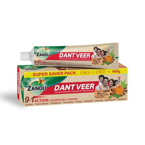 Zandu Dant Veer Toothpaste - 400 gm