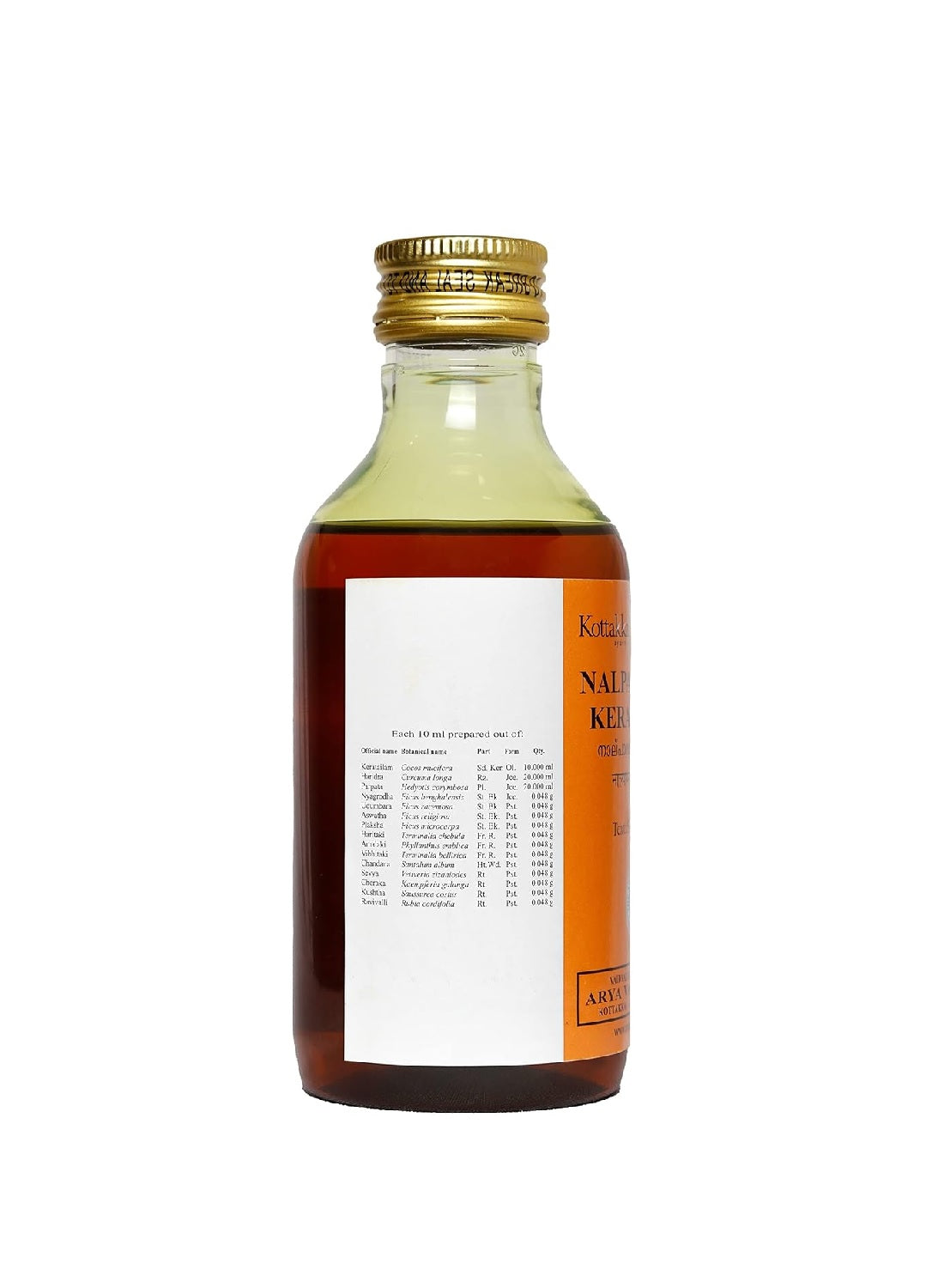 Kottakkal Ayurveda Nalpamaradi Keratailam - 200 ml