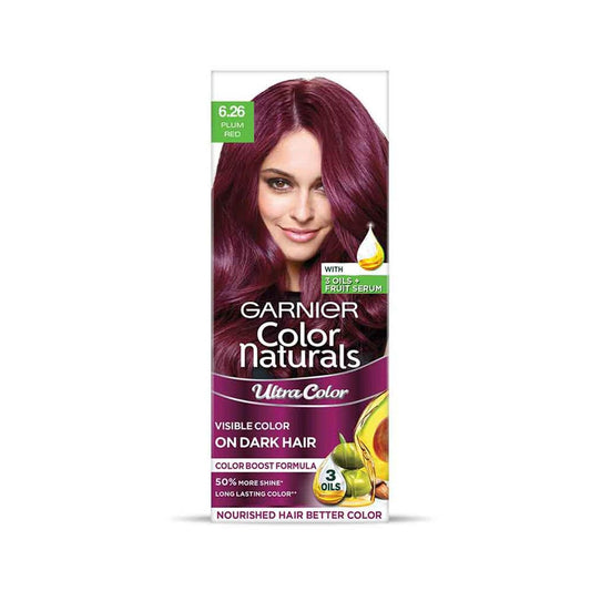 Garnier Color Naturals Hair Color - 6.62 Cranberry Red - 55 ml + 50 gm