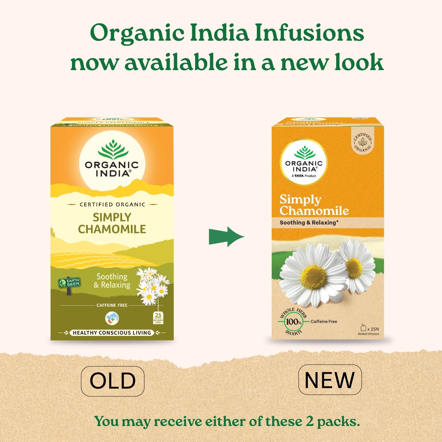 Organic India Simply Chamomile Infusion, 25 Tea Bags