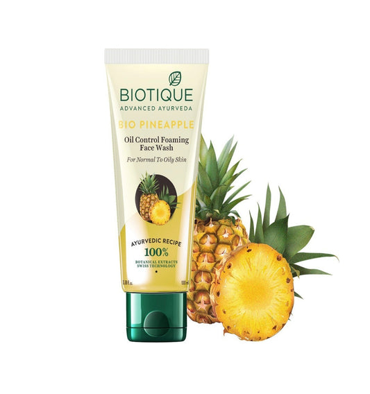 Biotique Bio Pineapple Oil Control Foaming Face Wash - 100 ml