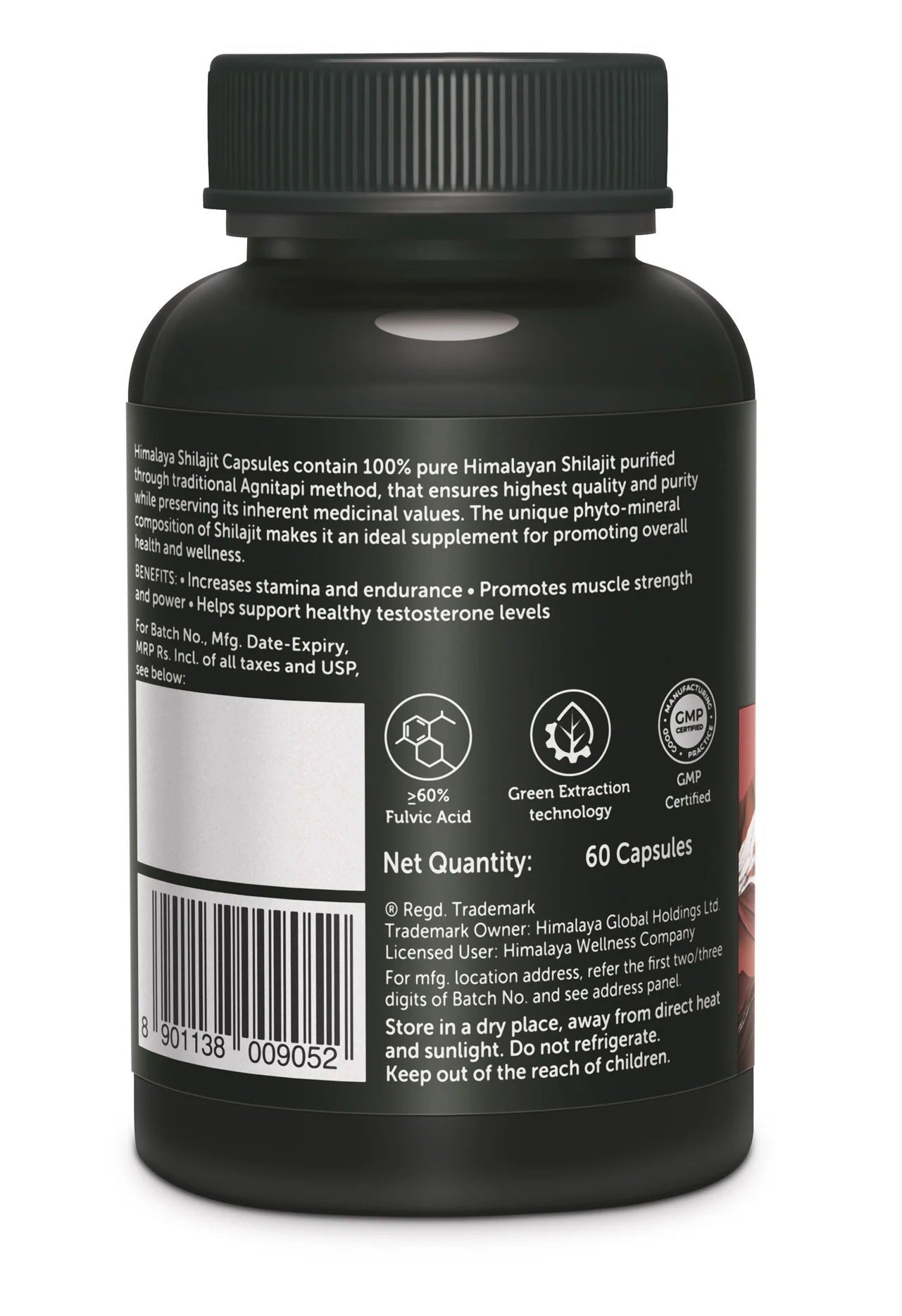Himalaya Herbals SJ Capsules For Supports Healthy Testosterone Levels - 60 caps