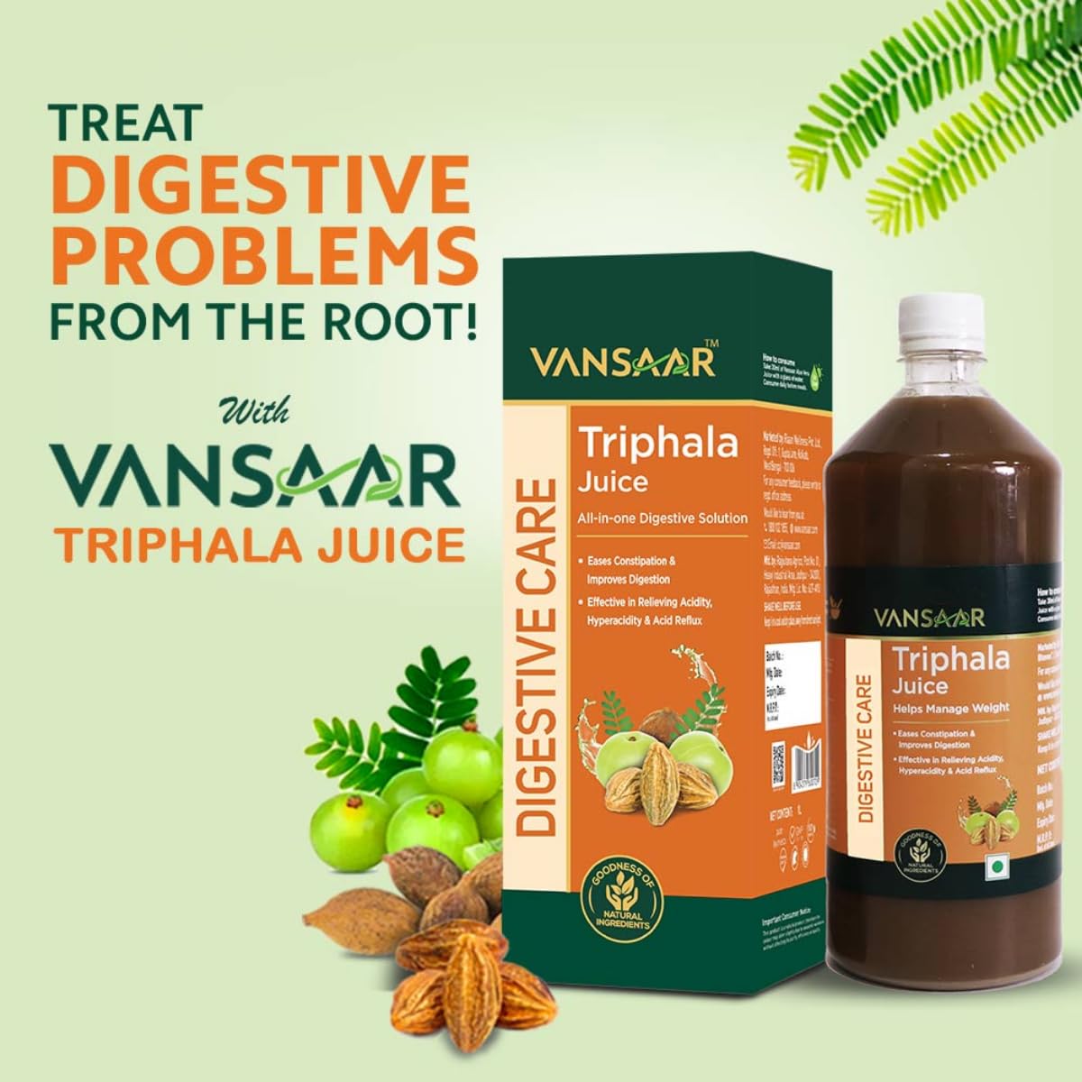 Triphala Juice - 1L | All-in-one Digestive Care Solution