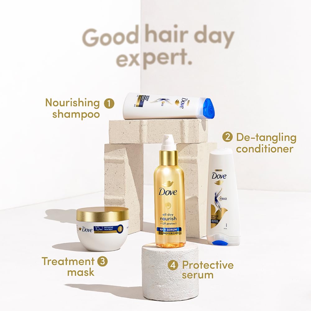 Dove All Day Nourish + UV Protect Hair Serum With Bio Protein Care - 48 ml