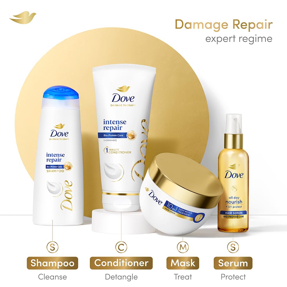 Dove Intense Repair Conditioner For Damaged, Frizzy Hair - 175 ml