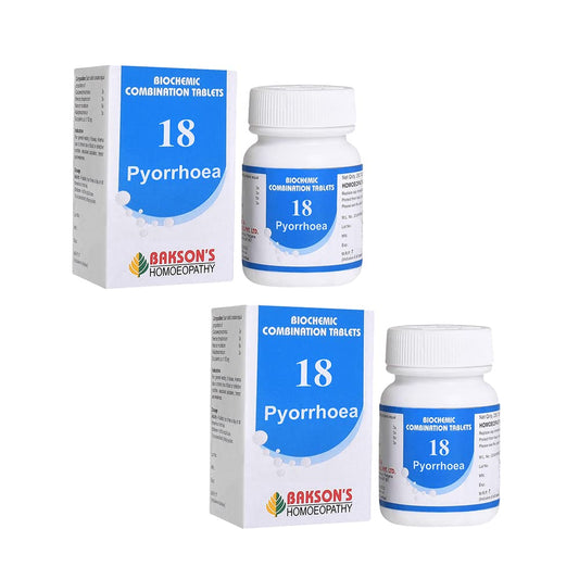 Bakson's Homeopathy Biochemic Combination 18 Tablets - 25 gm