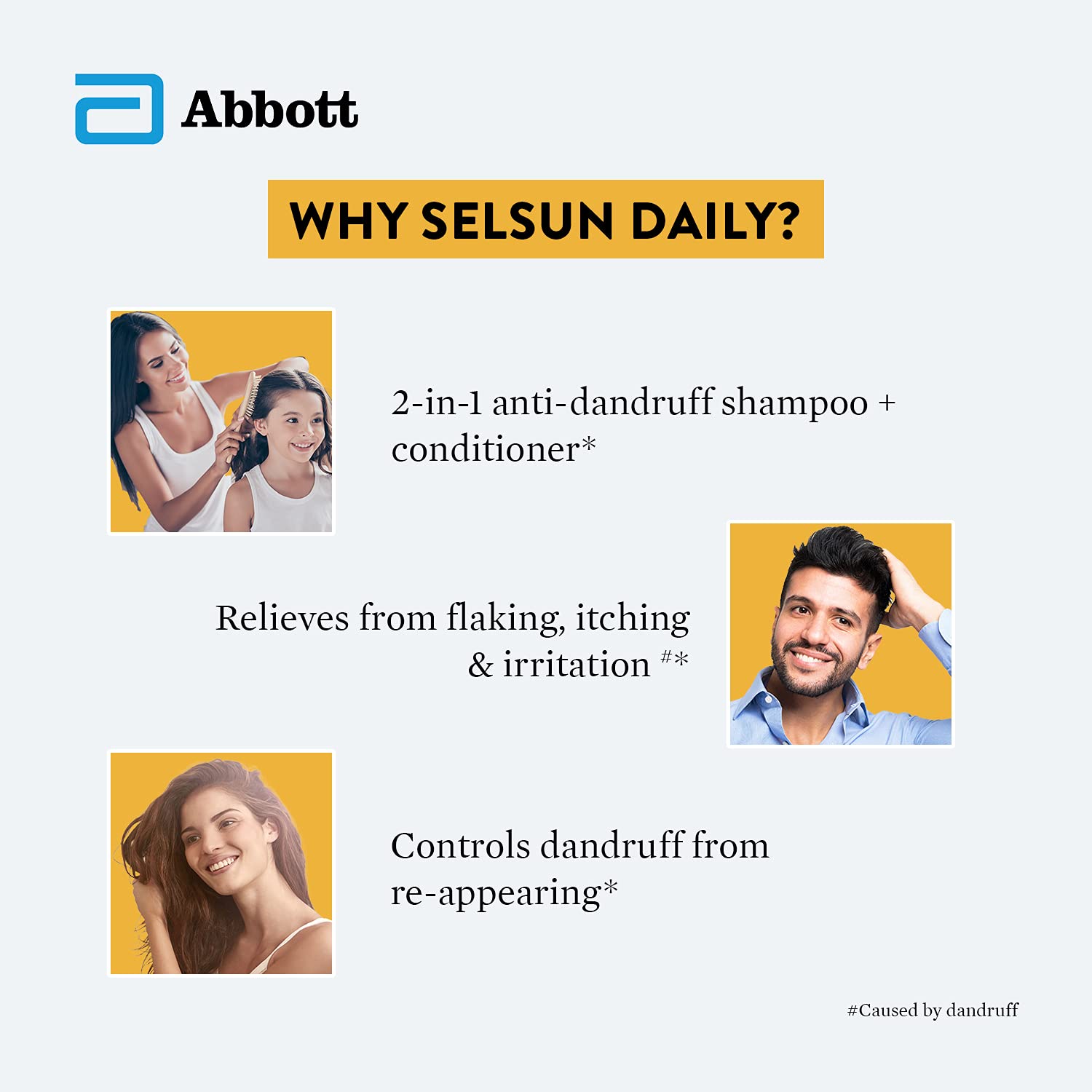 Selsun Daily Shampoo 120ml Abbott