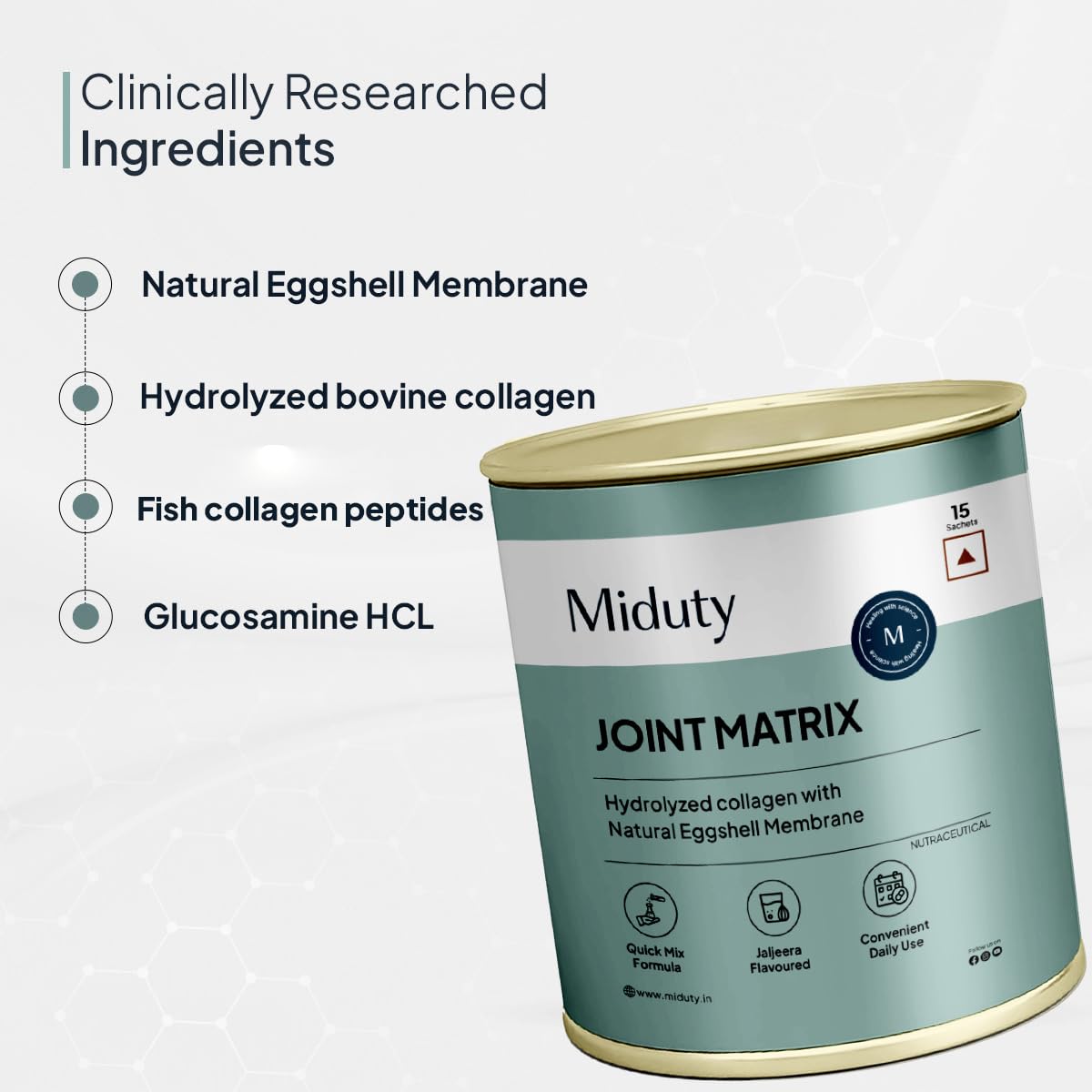 Miduty by Palak Notes Build Joints Back Sachets - Jaljeera - 15 sachets