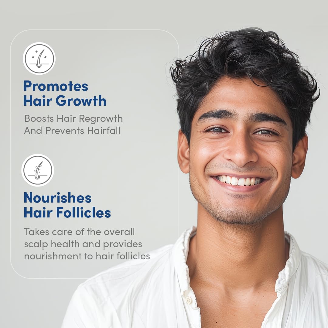 Man Matters Hair Oil With Rosemary, Onion, Bhringraj, Shikkai, Brahmi & Amla Oils - 100 ml