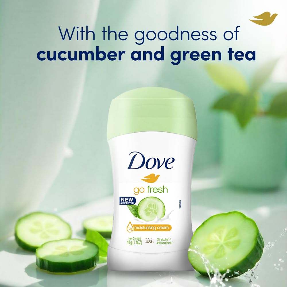 Dove Roll-On Deodorant Cucumber & Green Moisturising Cream - 40 ml