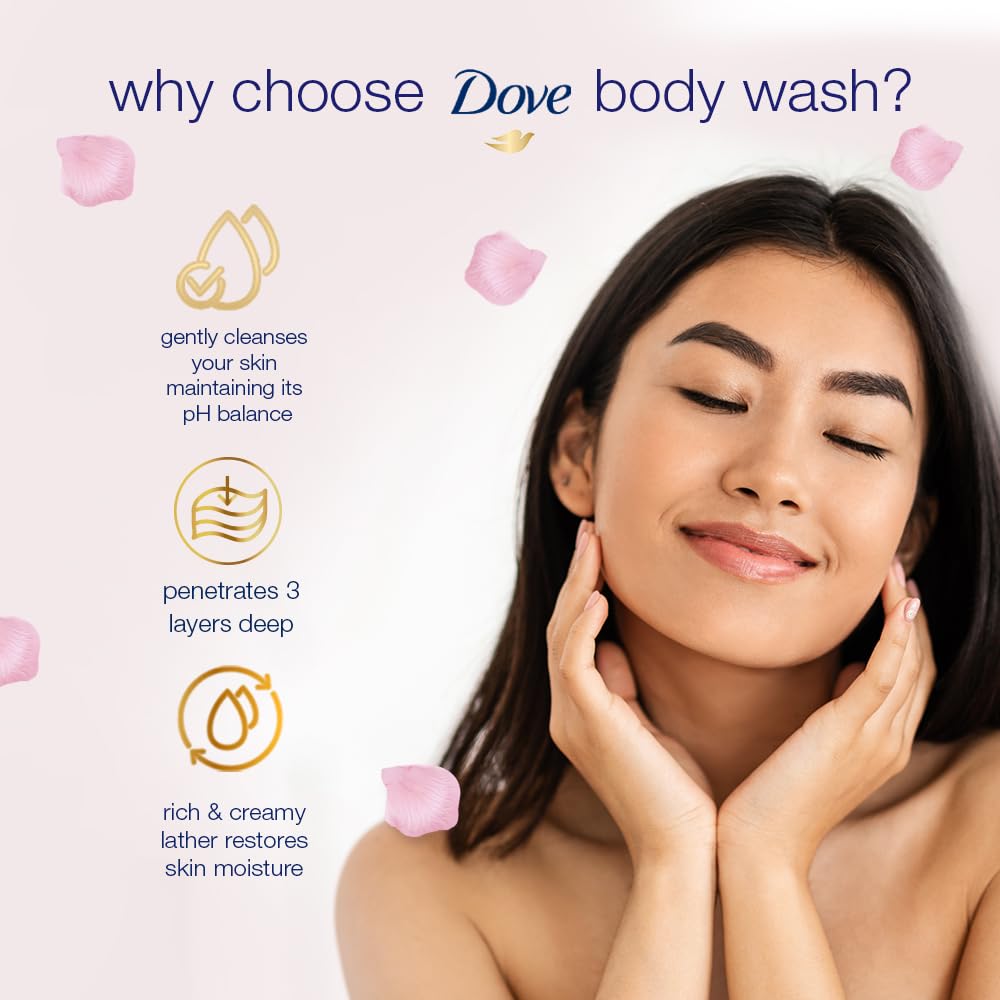 Dove Body Wash- Soothing Rose & Aloe Vera Body - 1000 ml - Pack of 1