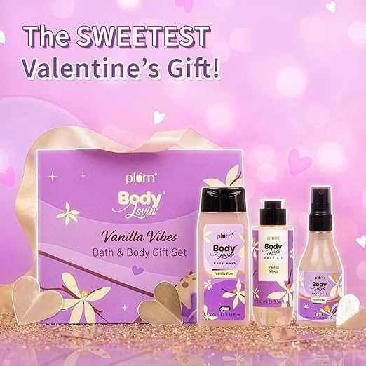 Plum BodyLovin' Vanilla Vibes Bath & Body Gift Set - combo