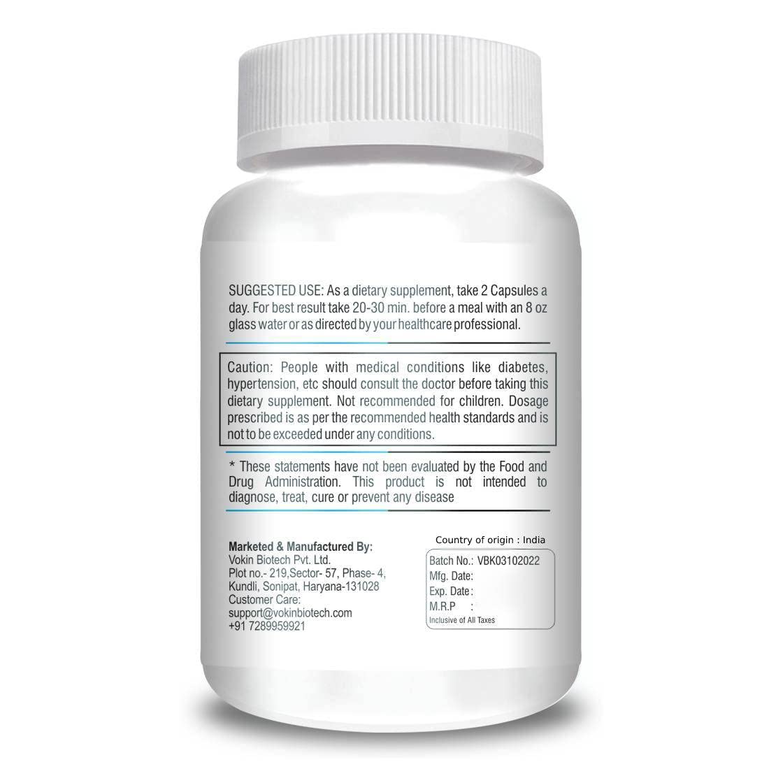 Vokin Biotech Keto Capsules Advance Weight Loss Fat Burner Supplement with Extract 60 Capsules