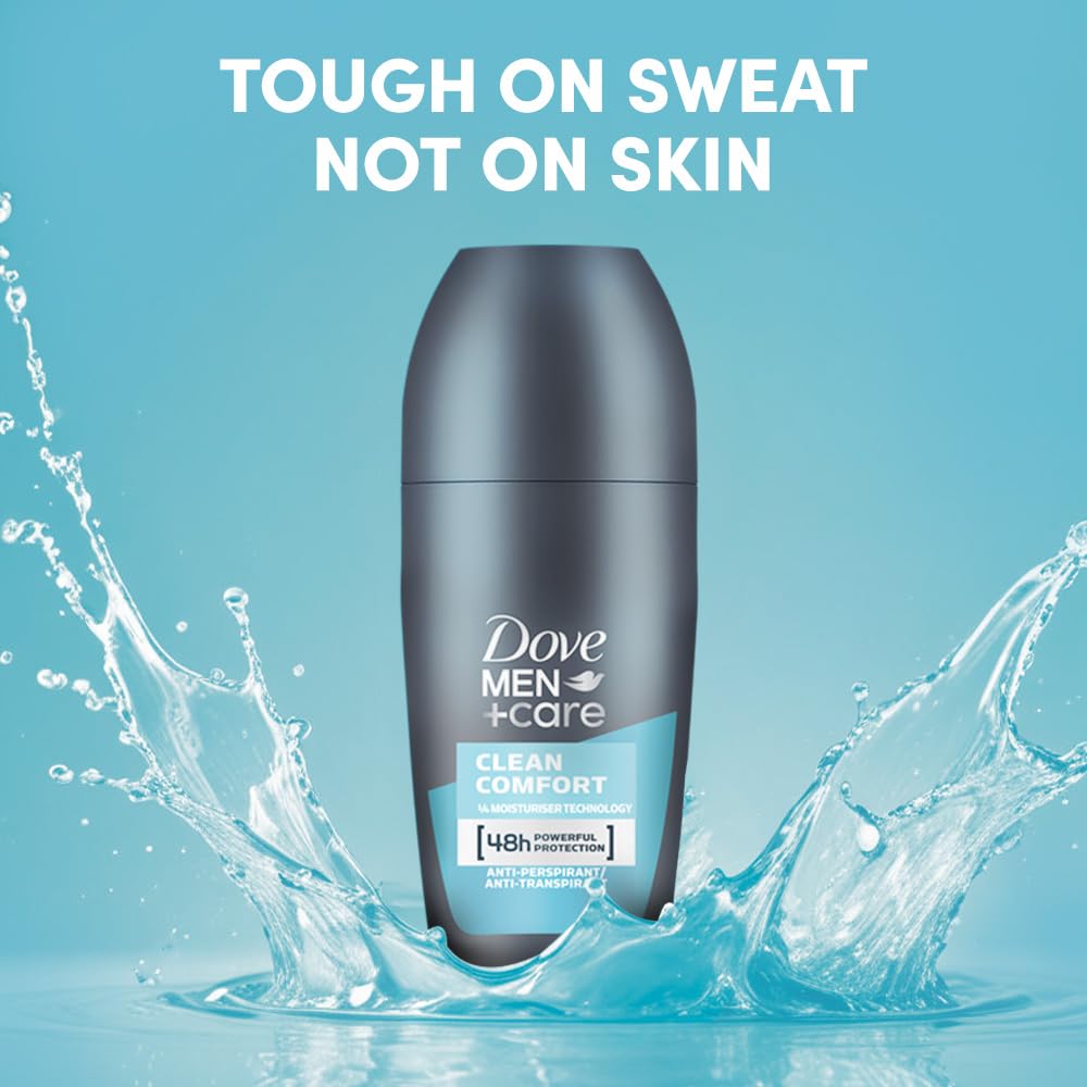 Dove Men + Care Clean Comfort Anti - Perspirant Roll - On - 50 ml