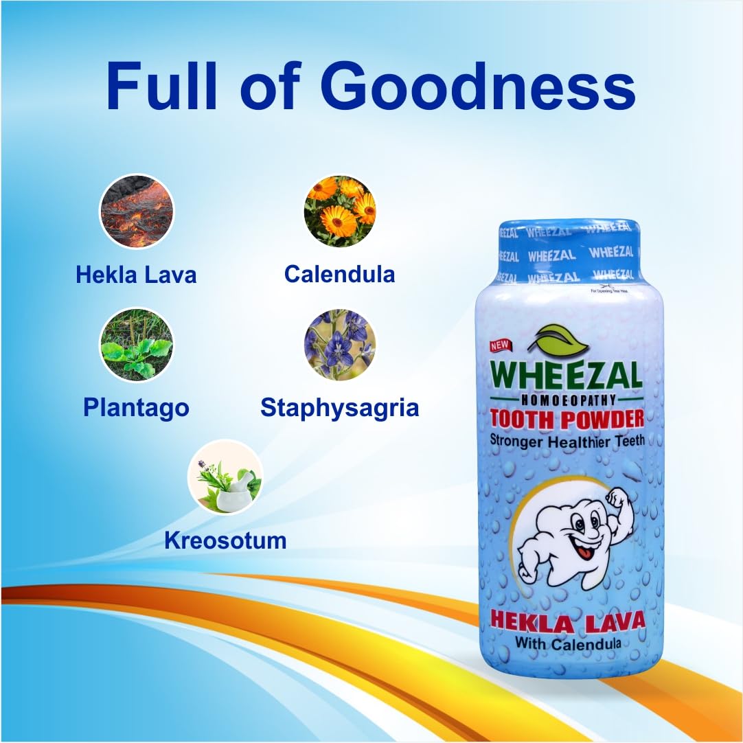 Wheezal Hekla Lava Tooth Powder - 100 gm