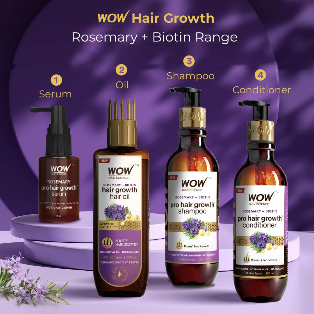 Wow Skin Science Rosemary Pro Hair Growth Serum For Denser Hair - 30 ml