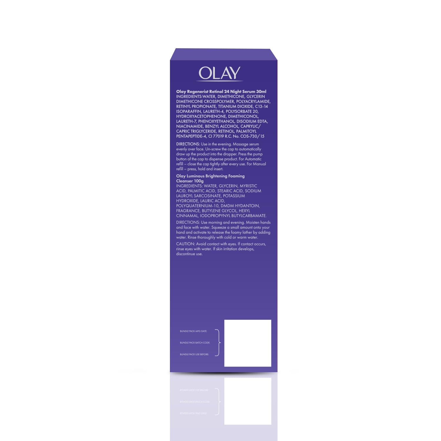 Olay Regenerist Micro-sculpting Cream Mini and Regenerist Anti-ageing Serum Combo - combo