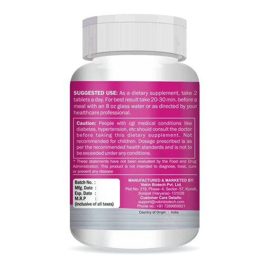 Vokin Biotech Keto Guru Tablets for weight loss | Fat Burner Supplement - 60 tabs