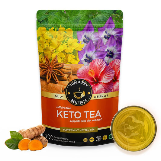 Teacurry Keto Tea (100 Grams Loose) - Support Keto Lifestyle, Improved and Faster Ketosis - 100% Vegan
