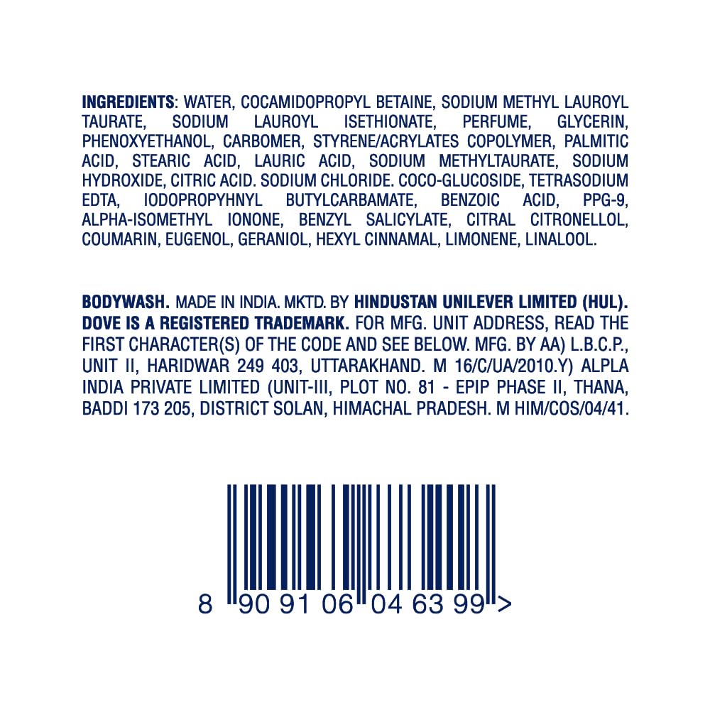 Dove Advanced Sensitive Care Body Wash With Ceramide & Nutrient Cream - 292 ml