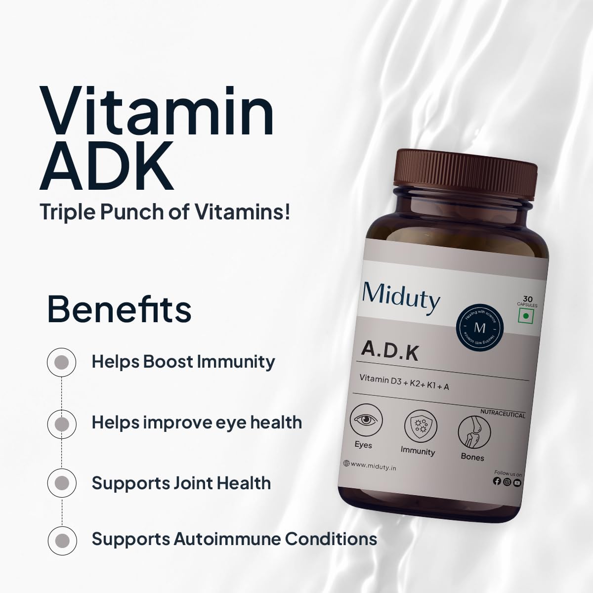 Miduty by Palak Notes A.D.K Capsules - 30 caps