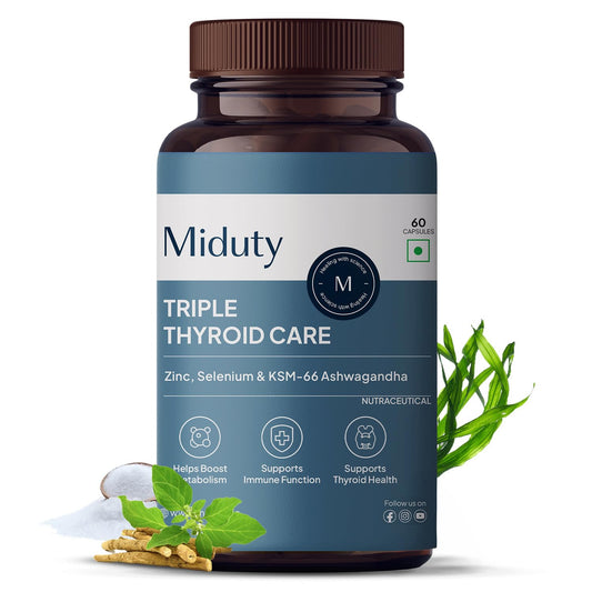 Miduty by Palak Notes Triple Thyroid Care Capsules - 60 Caps