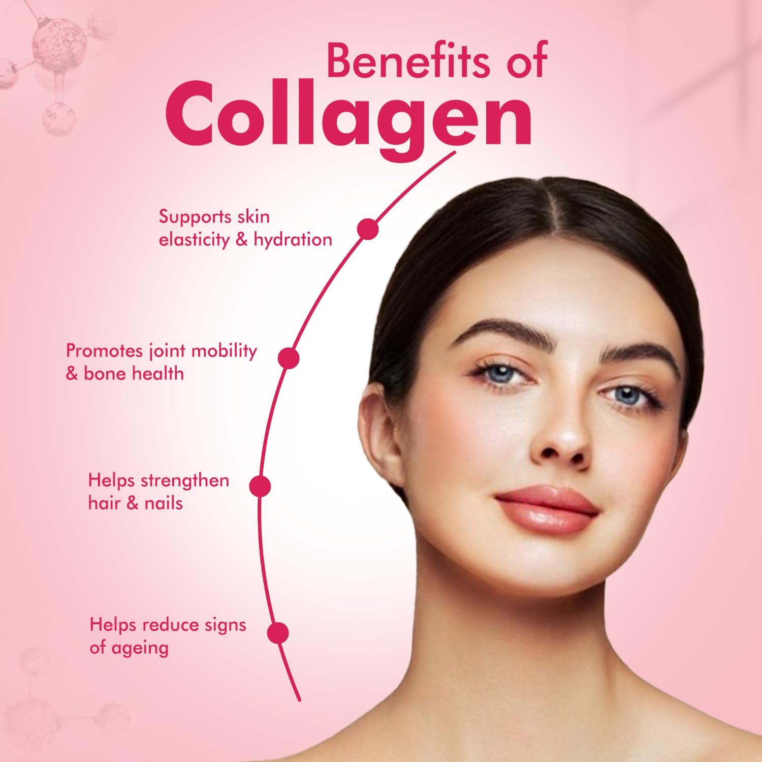 DR. MOREPEN Skin Collagen Powder with Glutathione, Hyaluronic Acid, Resveratrol & Biotin for Skin, Hair & Joint Support, Strawberry Watermelon Flavour, 31 Servings – 250g