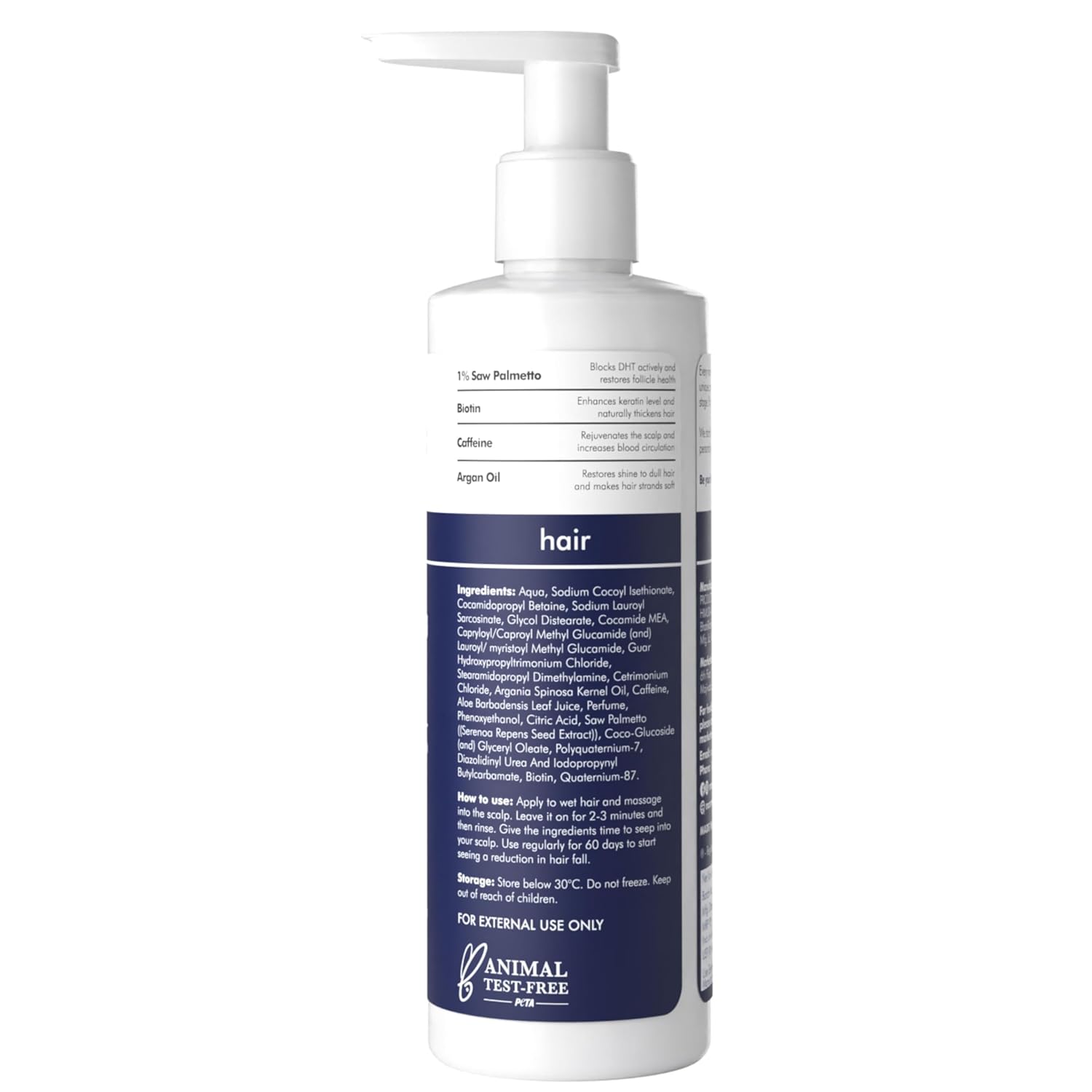 Man Matters Anti Hair Fall DHT Blocking Shampoo With Argan Oil, Biotin, Caffeine - 200 ml