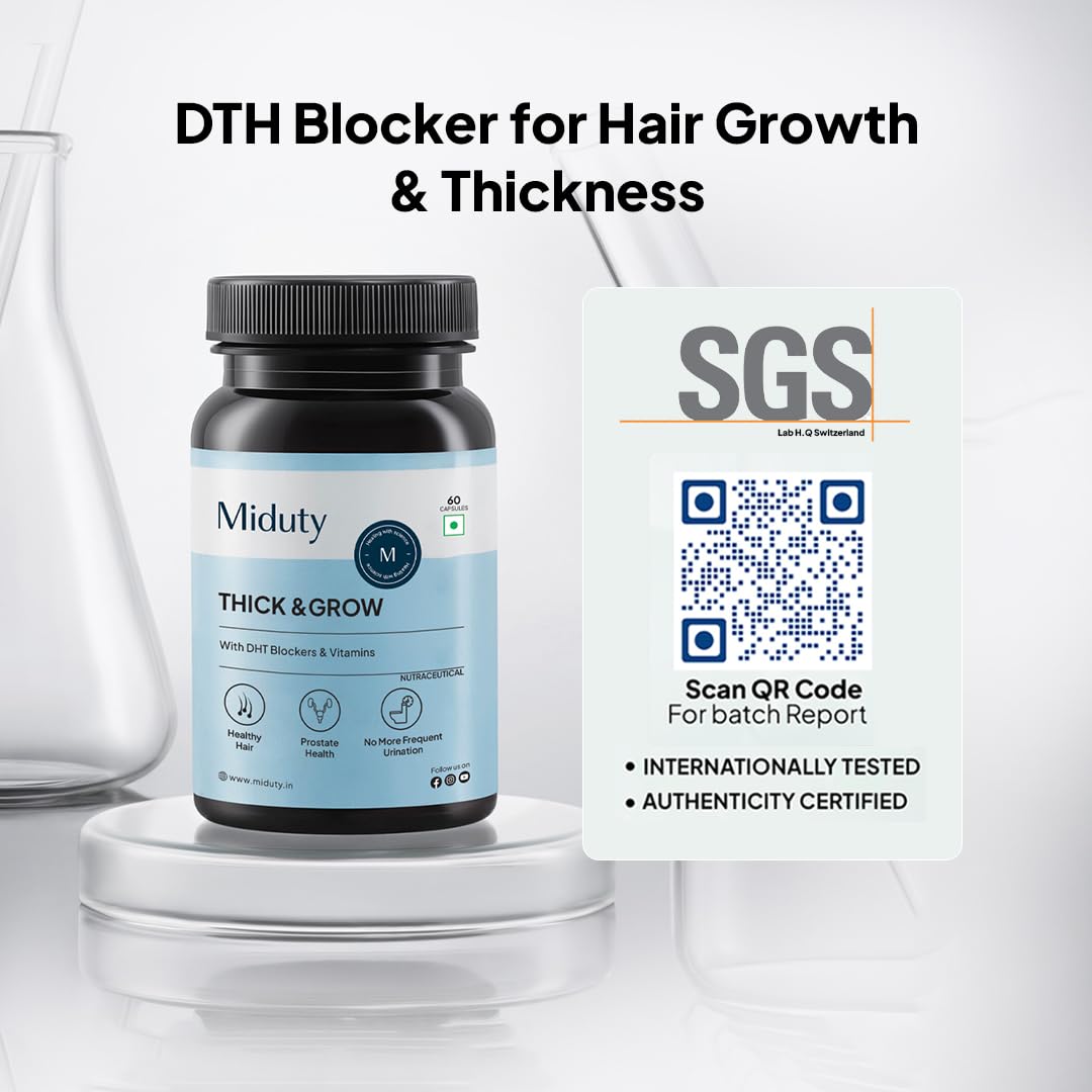 Miduty by Palak Notes Thick & Grow Capsules - 60 caps