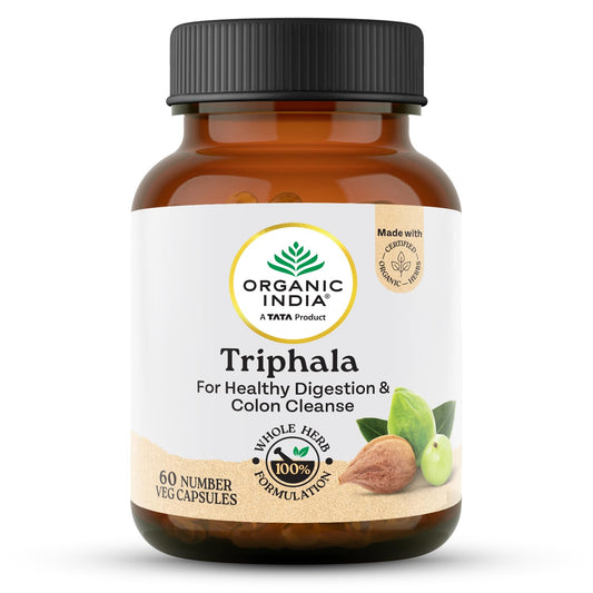 A TATA Product - Organic India Triphala Capsules, 60 Capsules