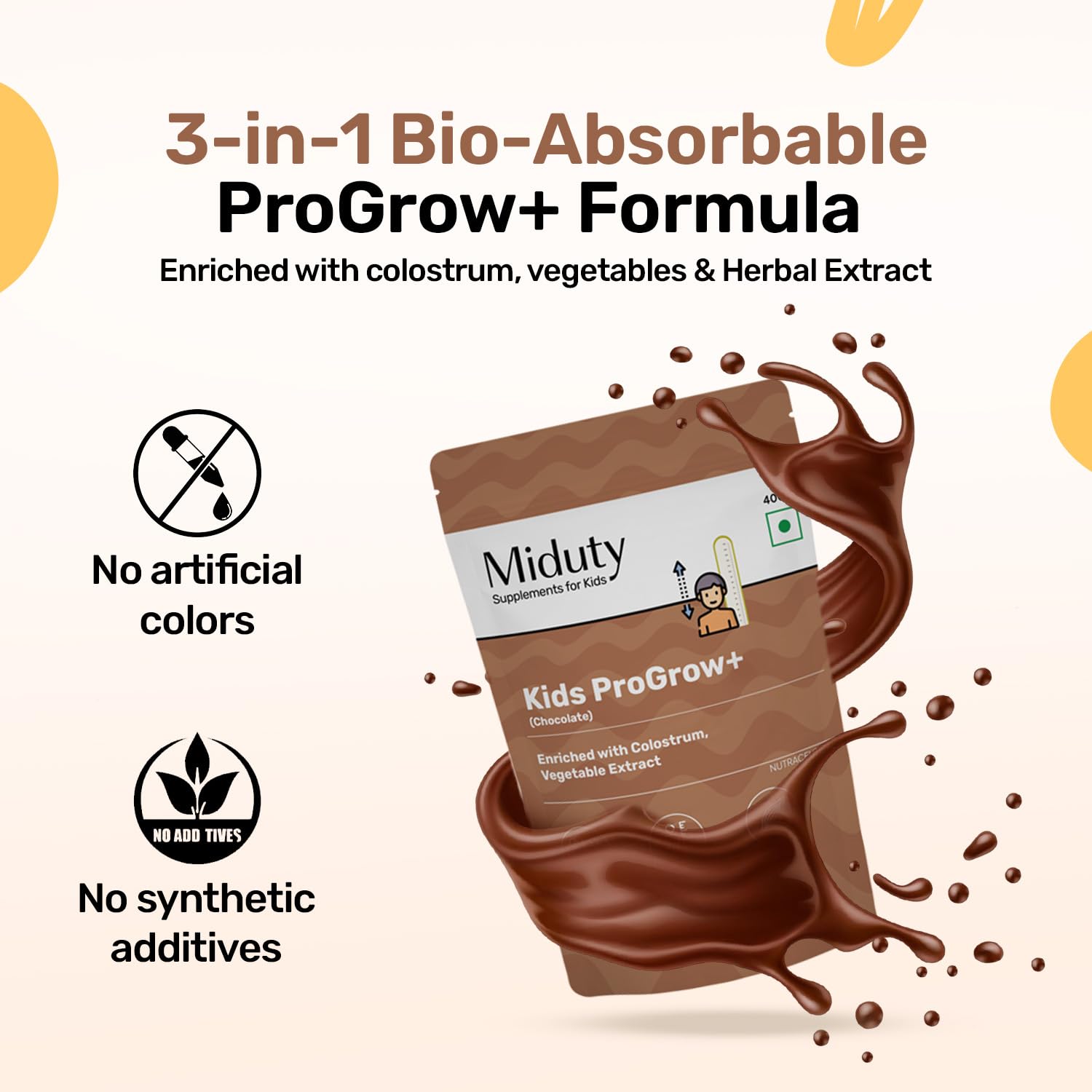Miduty by Palak Notes Kids Chocolate Shake Powder - 400 gm
