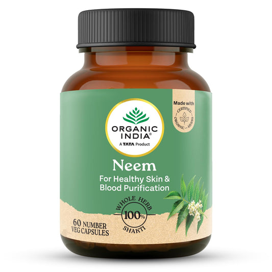 A TATA Product - Organic India Neem Blood Purifier - 60 Veg Capsules
