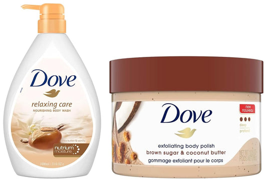 Dove Bestselling Scrub And Body Wash Combo - combo