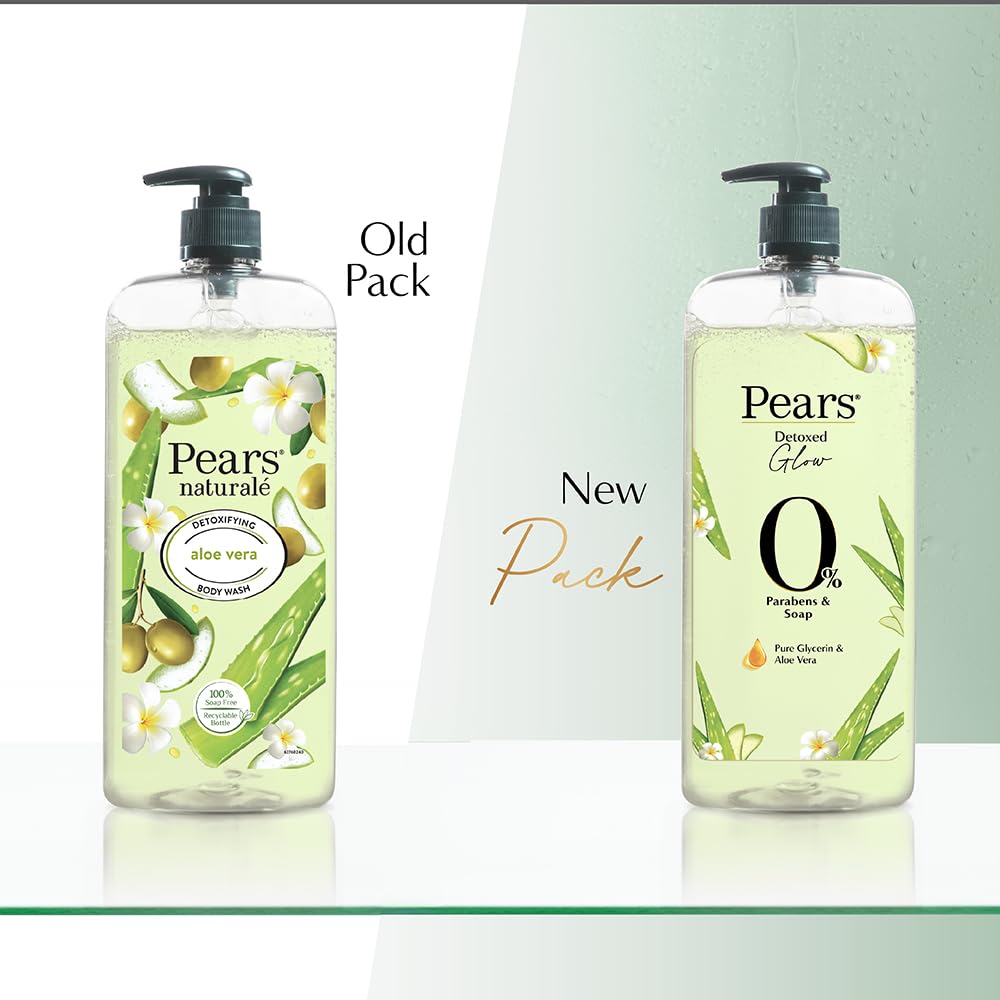 Pears Oil Clear & Glow And Naturale Detoxifying Aloevera Body Wash Combo - Combo