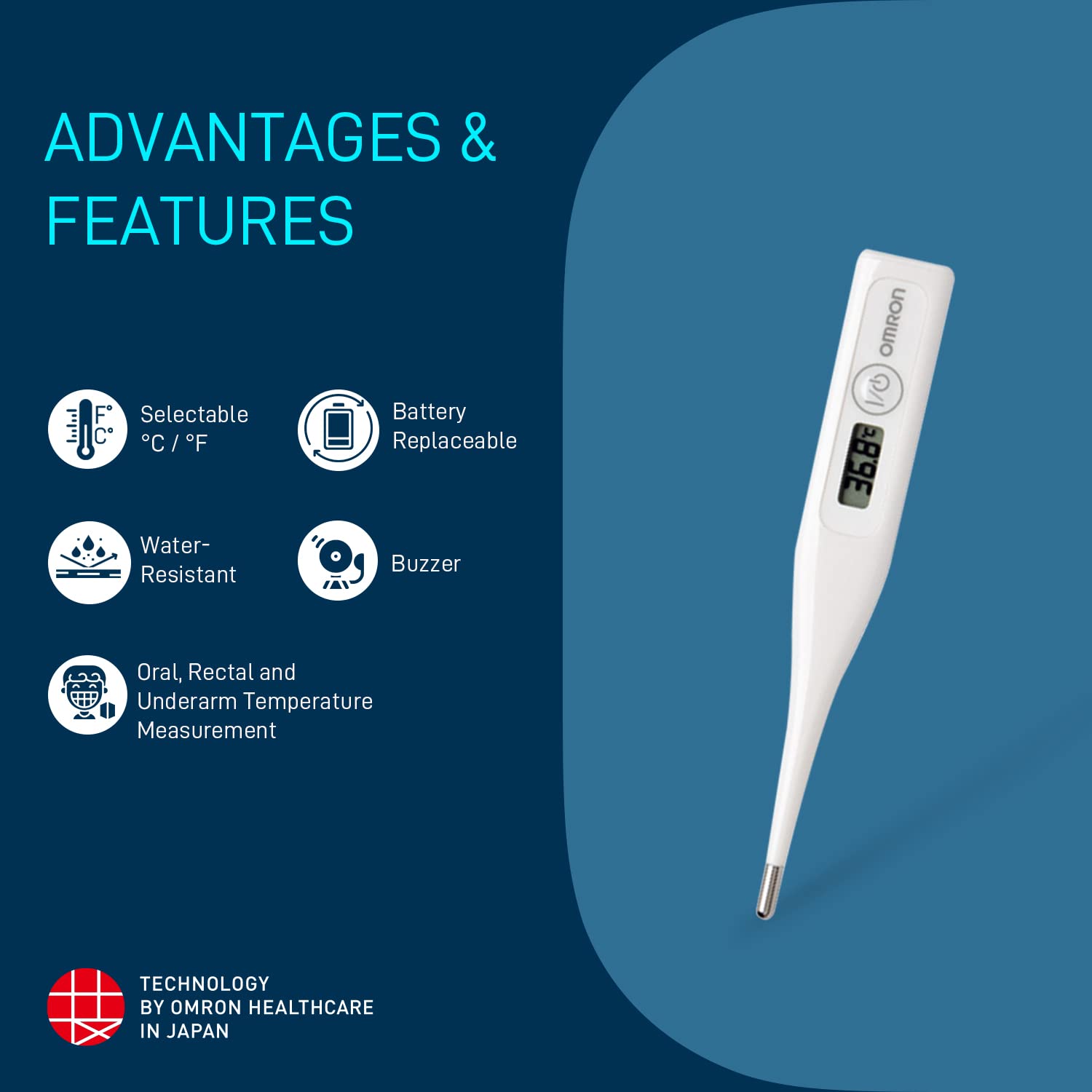 Digital Thermometer Model MC-246 Omron