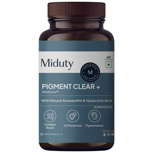 Miduty by Palak Notes Pigment Clear+ Oral Sunscreen Capsules - 60 caps x 1 - 30 days