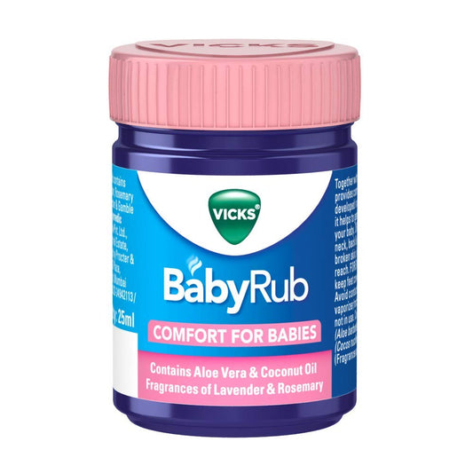Vicks BabyRub 25ml, Specifically for Babies-Moisturize, Soothe and Relax your baby
